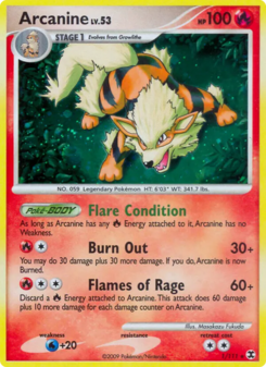 Carta de Arcanine