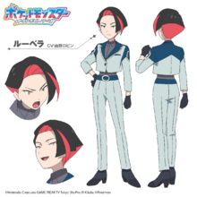 Bocetos del diseño de Rubela (cara y expresiones).