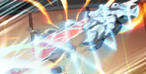 Hitmonlee usando megapatada.
