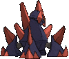 Imagen posterior de Gigalith en Pokémon X, Pokémon Y, Pokémon Rubí Omega, Pokémon Zafiro Alfa, Pokémon Sol, Pokémon Luna, Pokémon Ultrasol y Pokémon Ultraluna