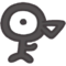Unown F Smile.png