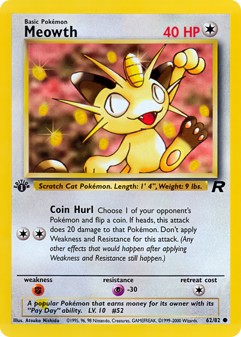 Meowth (Team Rocket TCG) - WikiDex, la enciclopedia Pokémon