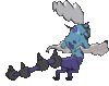 Imagen posterior de Thundurus tótem en Pokémon X, Pokémon Y, Pokémon Rubí Omega, Pokémon Zafiro Alfa, Pokémon Sol, Pokémon Luna, Pokémon Ultrasol y Pokémon Ultraluna