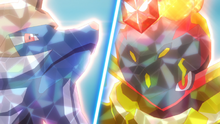 Samurott vs Armarouge.
