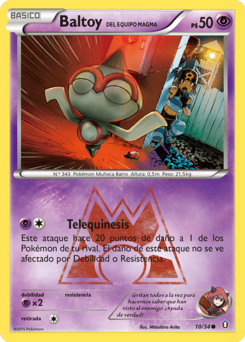 Carta de Baltoy del Equipo Magma