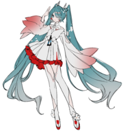 Diseño de Hatsune Miku en Ticket Eón.