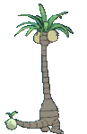 Imagen posterior de Exeggutor de Alola en Pokémon Sol, Pokémon Luna, Pokémon Ultrasol y Pokémon Ultraluna