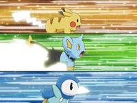 Shinx usando ataque rápido.