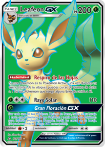 Leafeon-GX (Ultraprisma TCG) - WikiDex, la enciclopedia Pokémon