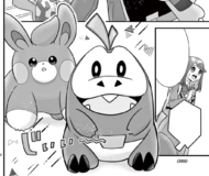Pawmi y Fuecoco en el manga Pocket Monsters: Liko no Takaramono.