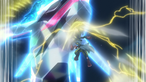 Rayquaza Negro Teracristal vs. Mega-Lucario.
