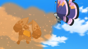 Vivillon usando paralizador.