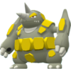Imagen de Rhyperior variocolor macho en Pokémon Diamante Brillante y Pokémon Perla Reluciente