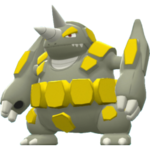 Imagen de Rhyperior variocolor macho en Pokémon Diamante Brillante y Pokémon Perla Reluciente