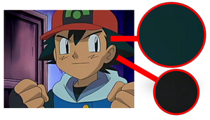 Foto de Ash con los colores de su cabello extraídos.