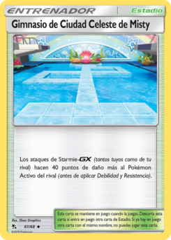Carta Gimnasio de Ciudad Celeste de Misty