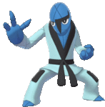 Imagen de Sawk en Pokémon Espada y Pokémon Escudo