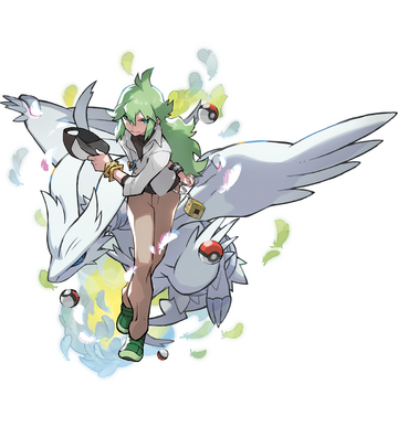 Artwork de N y Reshiram.