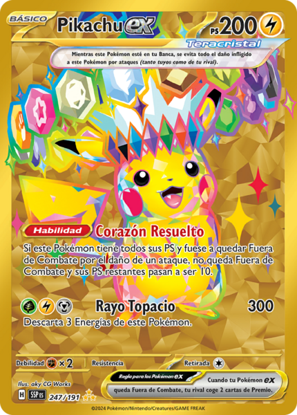 Pikachu ex (Chispas Fulgurantes TCG) - WikiDex, la enciclopedia Pokémon