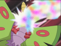 Dustox usando psicorrayo.