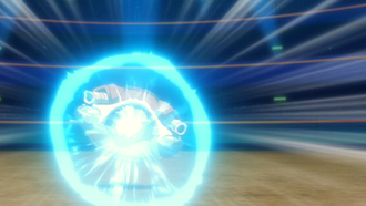 Blastoise usando cabezazo.
