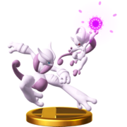 Trofeo de Mega-Mewtwo X e Y en Wii U.