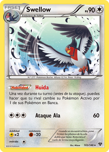 Archivo:Swellow (XY TCG).png