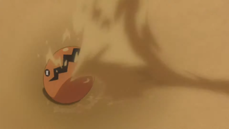 Trapinch salvaje usando Ataque Arena.