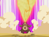 Ursaring usando hiperrayo.