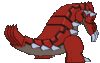 Imagen posterior de Groudon en Pokémon X, Pokémon Y, Pokémon Rubí Omega, Pokémon Zafiro Alfa, Pokémon Sol, Pokémon Luna, Pokémon Ultrasol y Pokémon Ultraluna