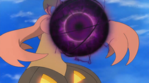Gourgeist de Jessie usando bola sombra.
