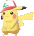 Imagen del Pikachu con gorra original en Pokémon Espada y Escudo
