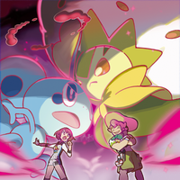 Arte promocional de Pokémon Espada y Pokémon Escudo.