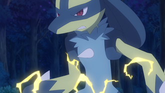 Lucario variocolor de Rod paralizado.