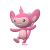 Imagen de Aipom variocolor hembra en Pokémon Diamante Brillante y Pokémon Perla Reluciente