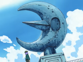 Estatua con forma de Lunatone