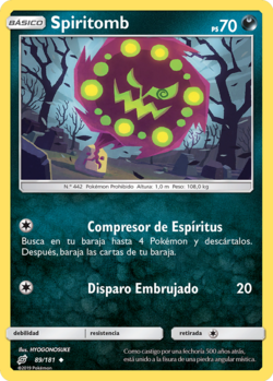 Carta de Spiritomb