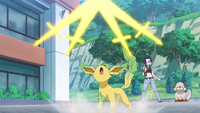 Leafeon de Gama usando danza espada/baile de espadas.