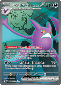 Crobat ex del Equipo Rocket (Rivales Predestinados TCG)/Crobat ex del ...