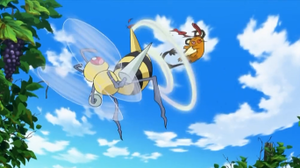Beedrill usando persecución.