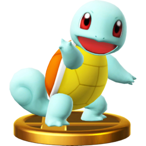 Trofeo de Squirtle en SSB4 para Wii U.