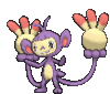 Imagen de Ambipom macho en Pokémon X, Pokémon Y, Pokémon Rubí Omega, Pokémon Zafiro Alfa, Pokémon Sol, Pokémon Luna, Pokémon Ultrasol y Pokémon Ultraluna
