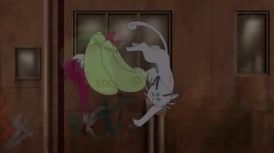 Persian de Alola usando cuchillada.