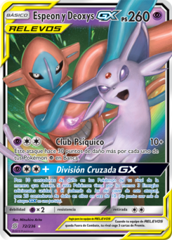 Carta de Espeon y Deoxys-