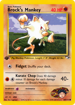 Carta de Brock's Mankey
