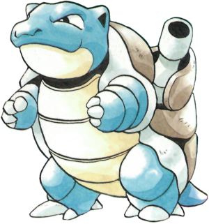Blastoise en Pokémon Rojo y Verde.
