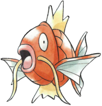 Magikarp en Pokémon Rojo y Verde.