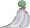 Imagen posterior de Mega-Gardevoir en Pokémon X, Pokémon Y, Pokémon Rubí Omega, Pokémon Zafiro Alfa, Pokémon Sol, Pokémon Luna, Pokémon Ultrasol y Pokémon Ultraluna