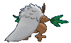 Imagen posterior de Shiftry hembra en Pokémon X, Pokémon Y, Pokémon Rubí Omega, Pokémon Zafiro Alfa, Pokémon Sol, Pokémon Luna, Pokémon Ultrasol y Pokémon Ultraluna