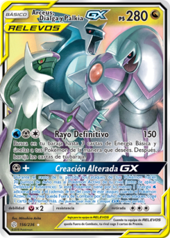 Carta de Arceus, Dialga y Palkia-